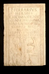 Inscriptie op stele (marmer)